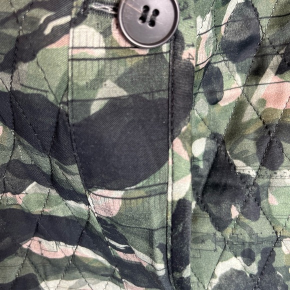 All Saints Camouflage Quilted Utility Jacket - Picture 3 of 7